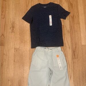 Boys Outfit Shirt and Shorts Preppy